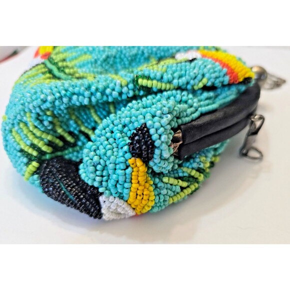 5 Elements Parrot Beaded Polti Clutch Bag - Picture 8 of 15